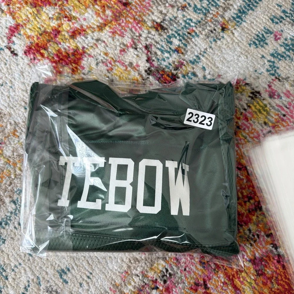 NFL Equipment New York Jets Tim Tebow #15 Jersey Green 2XL